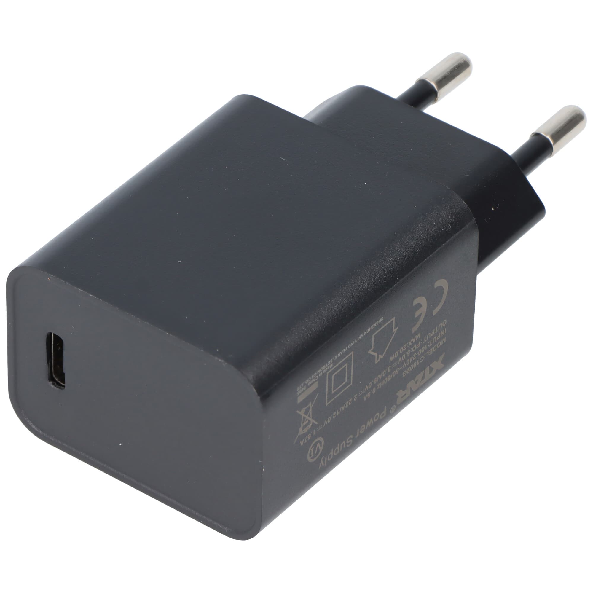 Alimentation USB-C XTAR PD20W avec fonction de charge rapide, Power Delivery, charge QC2.0, QC3.0 et PD