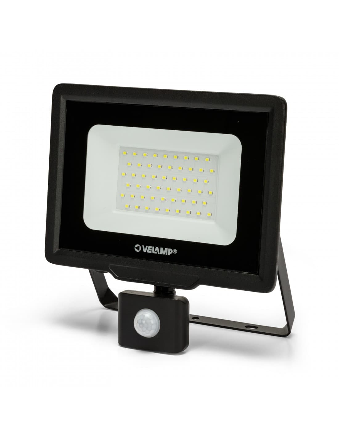 Velamp PADLIGHT5, spot LED SMD 50W IP44, noir 6500K. Avec IR