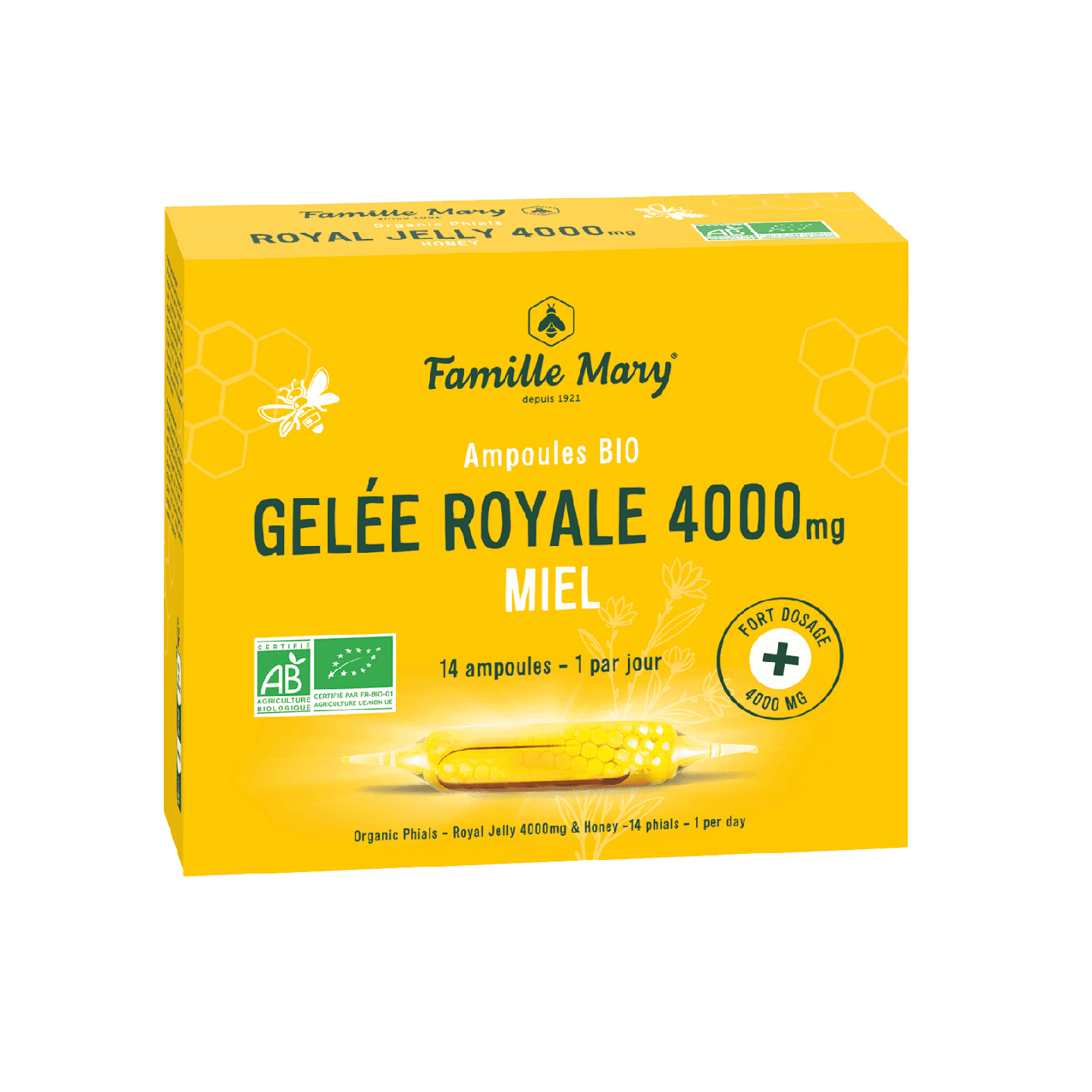 Ampoules bio Gelée Royale 4000mg