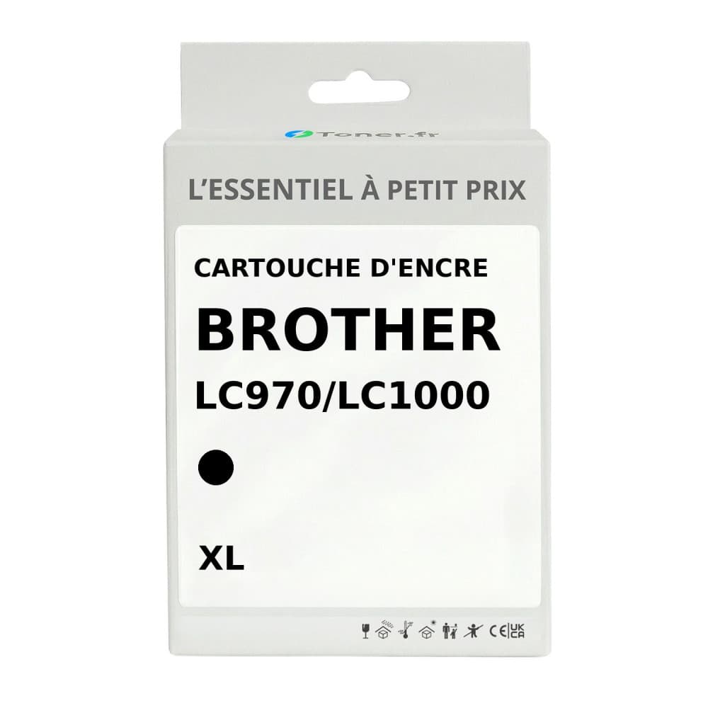 Cartouche d'encre compatible Brother LC970/LC1000 XL Noir
