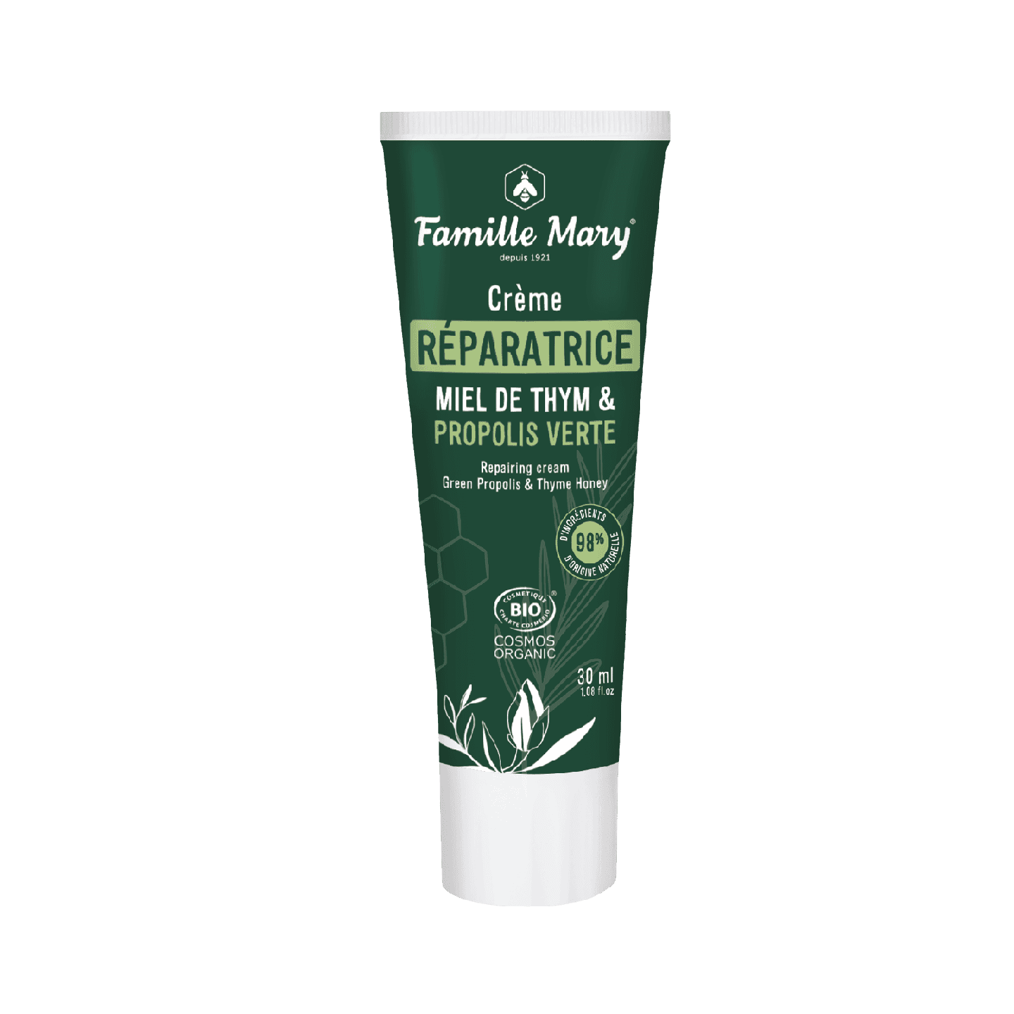 Crème réparatrice miel de thym & propolis verte bio